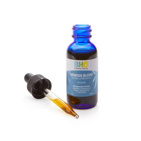 Genesis Blend Extra Strength CBD Oil 1 oz bottle 750mg full spectrum 25mg per ml