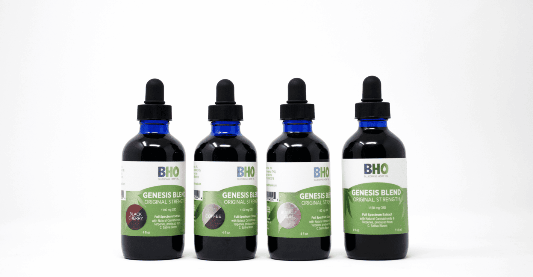 Sample Flavored CBD Extracts from Bluegrass Hemp Oil