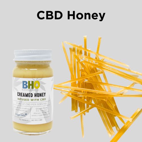 Creamed CBD Honey jar and CBD Honey sticks