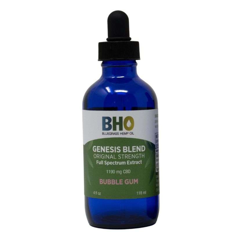 Genesis Blend Full Spectrum CBD Oil Bubble Gum Flavor 4 oz